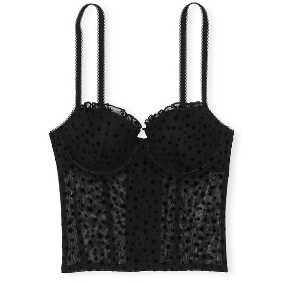 VS PINK WINK UNLINED BALCONETTE CORSET TOP - Picture 3 of 7